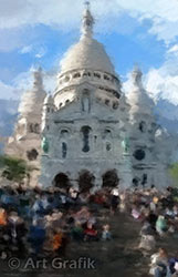 the sacred heart, paris painting