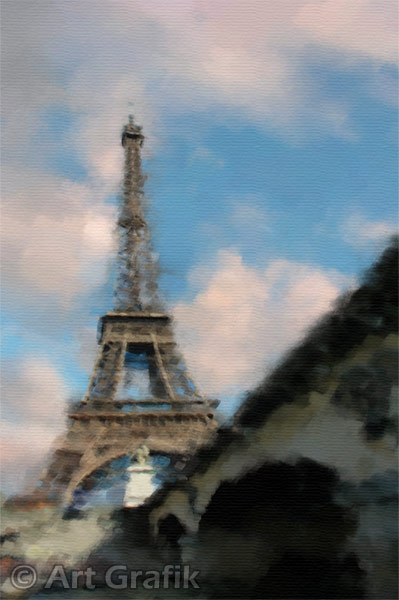 paintings of the eiffel tower