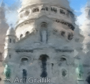 THE SACRED HEART, paris art, canvas, limited edition, signed