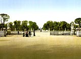 old photos of paris, Tuileries, towards Champs Elysees, paris