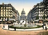 old photos of paris, The Pantheon and rue Soufflot, paris