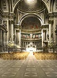 old photos of paris, The Madeleine interior view, Paris