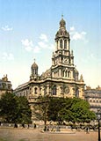old photos of paris, Trinity Church, Paris, France