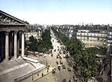 old photos of paris, Boulevard of the Madeleine, paris, france, photo