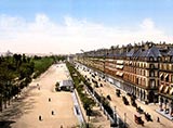 paris photos, Rue de Rivoli, paris 1900, photochrom