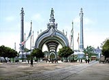 old photos of paris, Grand entrance, Exposition Universal, 1900, Paris, France
