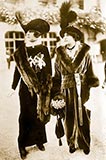 old photos of paris, trouser skirt, paris fashion 1914