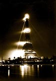 old photos of paris, la tour eiffel a nuit, paris