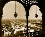 paris photos, Eiffel Tower View from balcony, arched