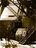 old photos of paris, Eiffel Tower Steps, 1900