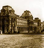 old photos of paris, The Louvre art gallery, museum, paris