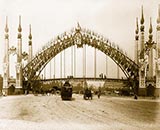 old photos of paris, Passerelle de l'Alma on the Quay d' Orsay, Paris Exposition, 1889