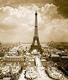 paris photos, Trocadero entrance to the exposition, colonial section in foreground, Paris, 1900