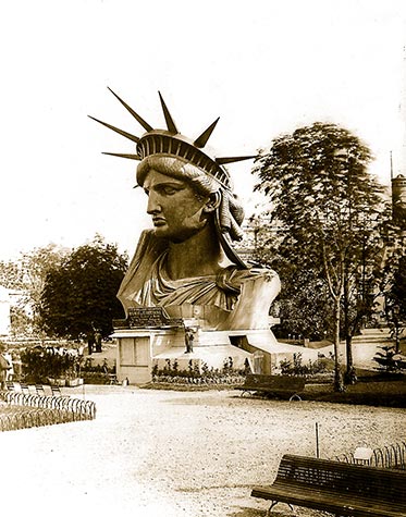Statue of Liberty, head, paris park, new york, , paris