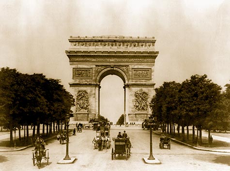 The Arc De Trimphe, Place Charles de Gaulle, Place de l'Etoile, 165 feet high, Roman Arch of Titus, 1806, Emporer Napoleon I, , paris
