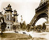 old photos of paris, Pavilion of Bolivia, Eiffel Tower, la tour eiffel, 1900 world fair paris