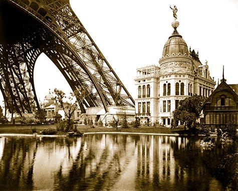 Gas Pavilion, Swedish chalet, Eiffel Tower, , paris