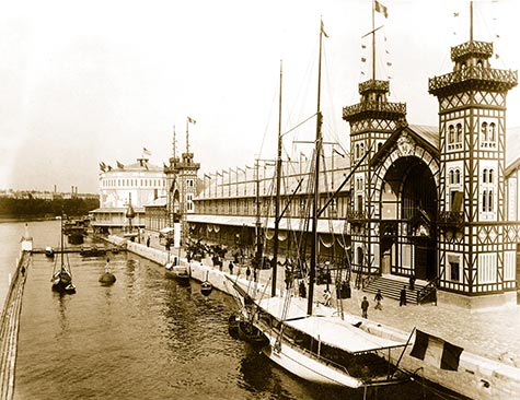 Transatlantic Panorama Pavilion, Palace, French Navy, Apparatus, Navigation exhibitions, Seine, waterfront, , paris