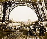 old photos of paris, Eiffel Tower, Central Dome, Paris 1900 photo
