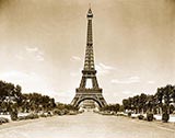 Eiffel Tower, antique photo 1900