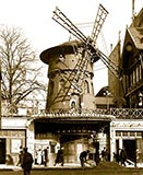 paris photos, The Moulin Rouge. Windmill in Paris