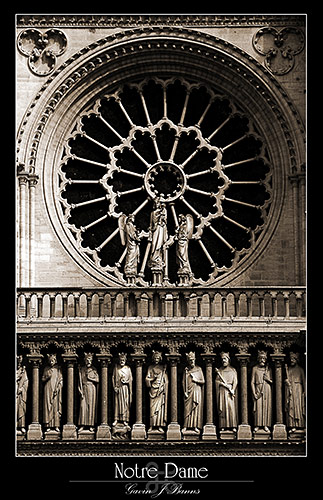 Notre Dame, West Rose Window, paris photos, photography, france, city, capital
