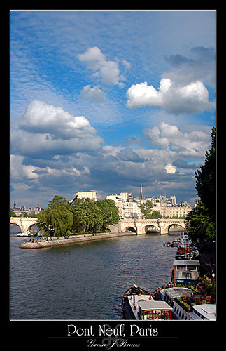 Pont Neuf and  Île de la Cité, paris photos, photography, france, city, capital